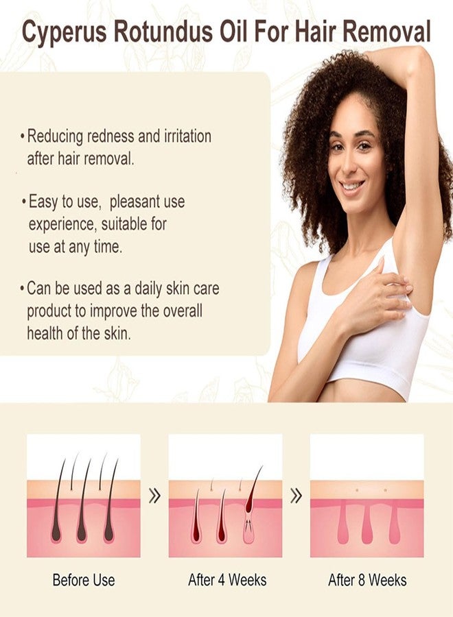MULPG 2 PCS Cyperus Rotundus Oil,Cyperus Rotundus Oil for Hair Removal,Reduces Unwanted Body Hair Growth,Moisturize Smooth Skin for All Skin Types for Women & Man (2.02 fl.oz) - Image 5
